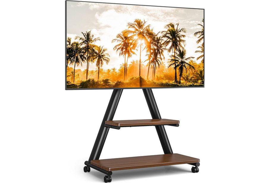 TVON TV-Ständer Rollständer für Fernseher Höhenverstellbar für 32-80 Zoll Fernseher, (bis 80 Zoll, 1-tlg., bis zu 68 KG Max. VESA 600 x 400 mm)