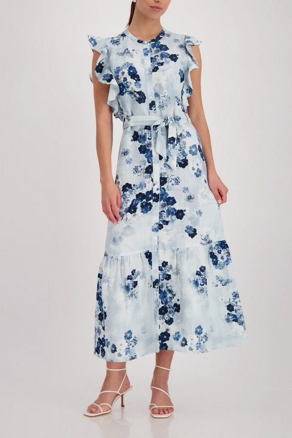 Monari Maxikleid Regular fit mit Volants