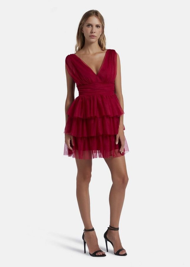 Nicowa Cocktailkleid STELLOWA (1-tlg) mit Volants