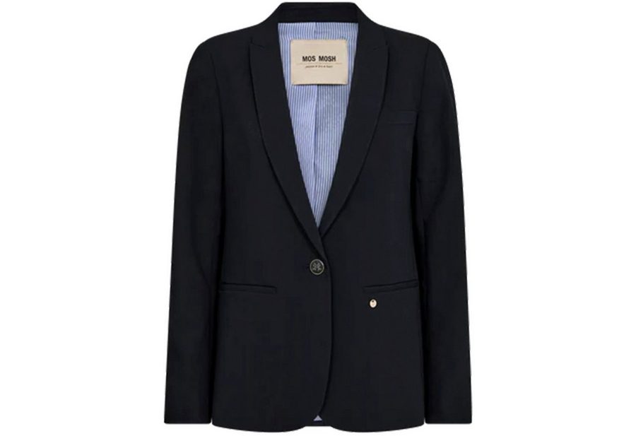 Mos Mosh Longblazer MOS MOSH Blazer ANINE LEA mit Viskose - Blau