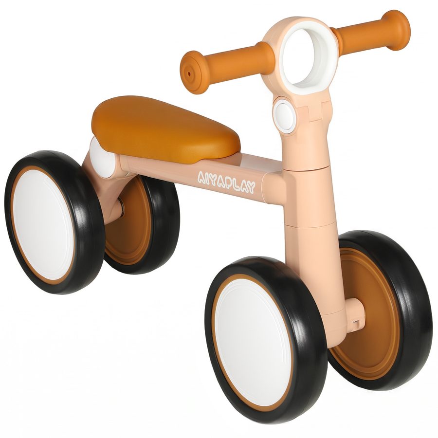 AIYAPLAY Kinder Laufrad Klappbar leicht Lauflernrad mit EVA-Rädern Höhenverstellbarer Sitz Aluminiumrahmen, Kinderlaufrad Balance Bike bis 25 kg Geschenke für Jungen Mädchen 1-3 Jahre Rosa   Aosom