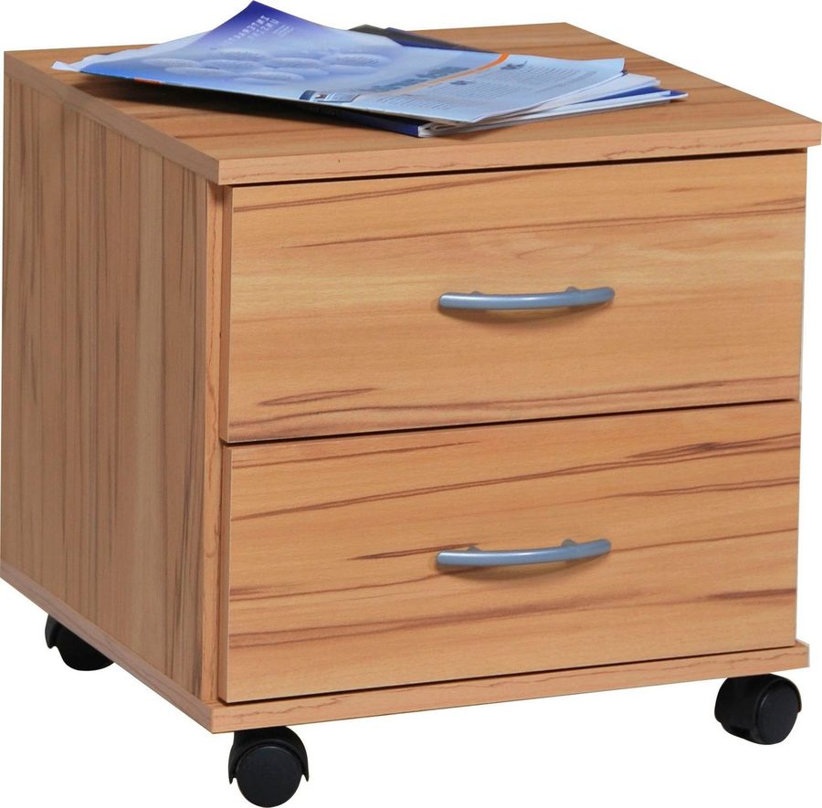 VOGL Möbelfabrik Rollcontainer Barrie, Bürocontainer, Nachtschrank, (1 St), Ausführungen mit/ohne Schubladen, Höhe 41 cm, Made in Germany