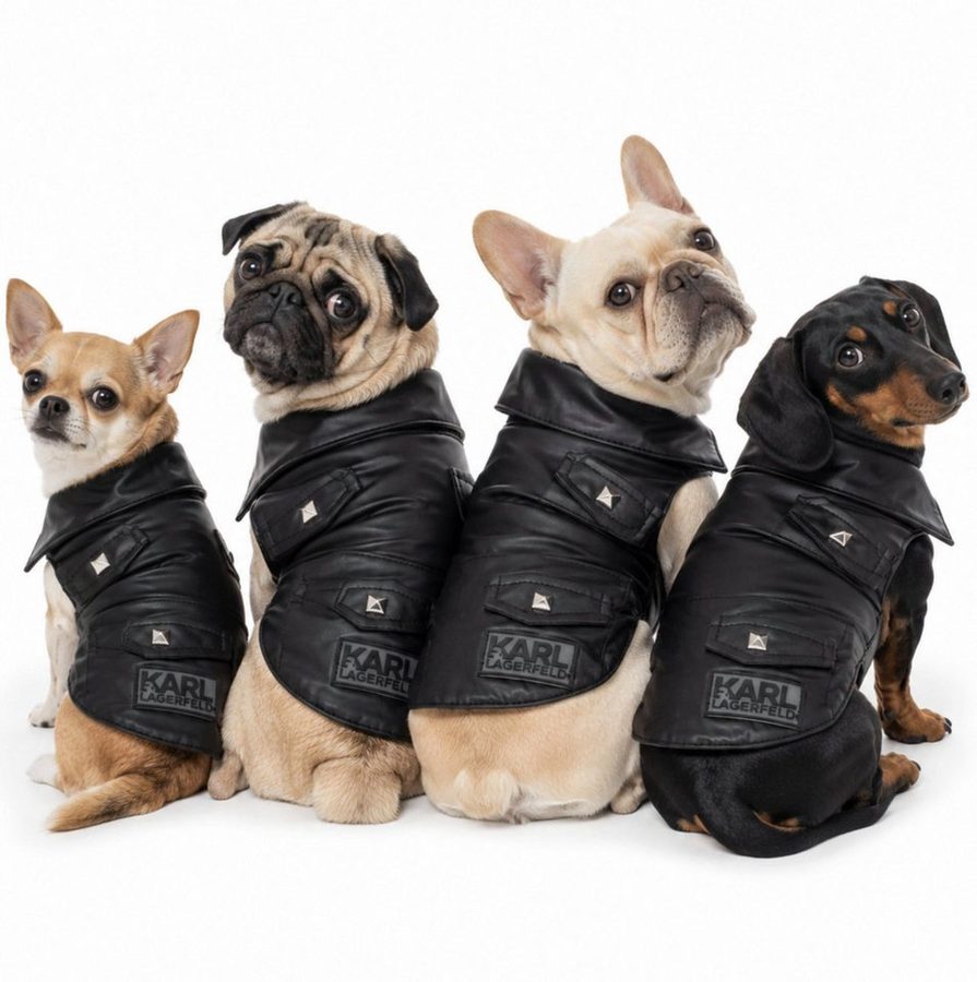 KARL LAGERFELD Hundejacke Hunde Regenjacke Hundemantel Regenmantel, Optimaler Schutz vor Regen, Wind und Schmutz von Karl Lagerfeld