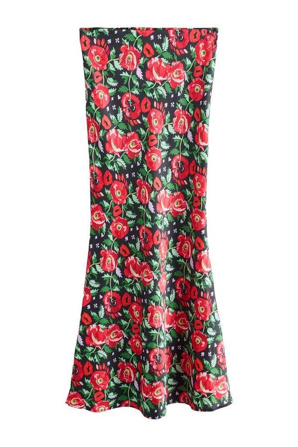 Cath Kidston Midirock Seidiger Midirock aus Satin (1-tlg)