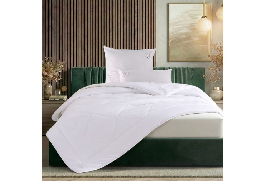 OTTO home Microfaserbettdecke oder Baumwollbettdecke Baca, Bettdecke 135x200 cm & weitere Größen, Füllung: hochwertige 6D-Hohlfaser oder reine Baumwolle, Bezug: 100% Polyester oder 100% Baumwolle, Bettdecke, Sommer, Winter, 4-Jahreszeiten, Sternendruck von OTTO home