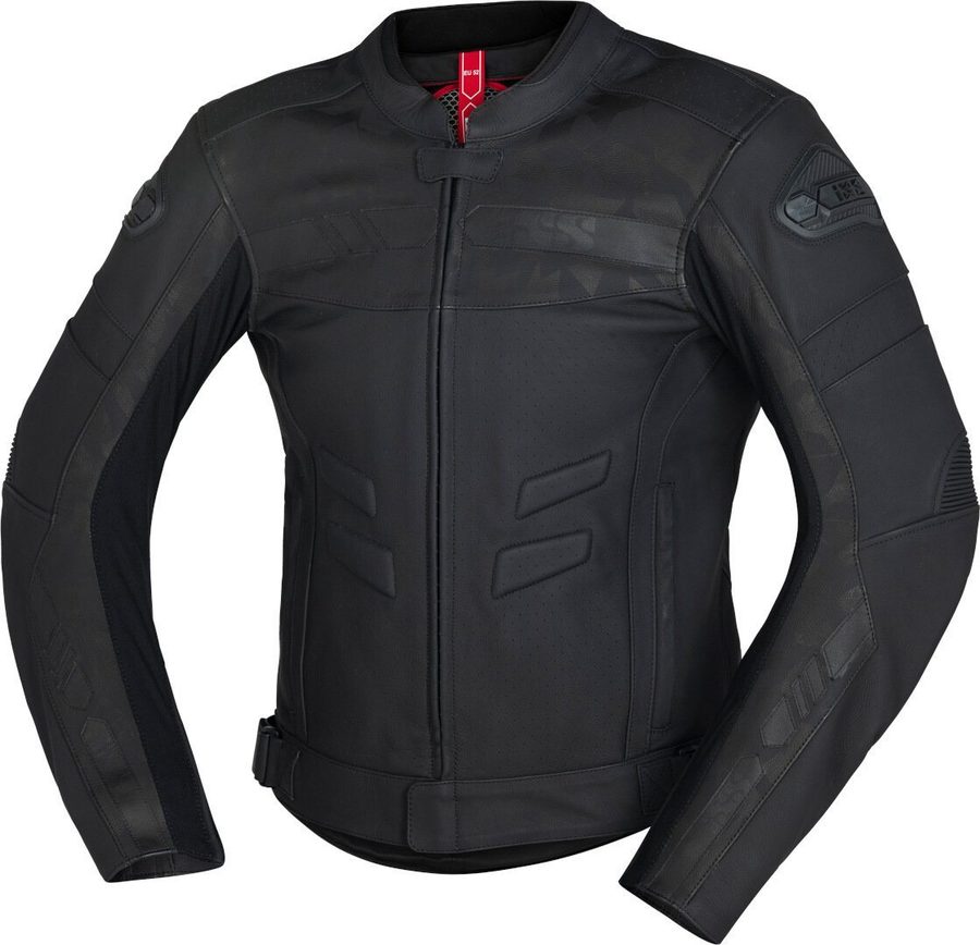 IXS Motorradjacke RS-600 2.0 Motorrad Lederjacke Rückenprotektor enthalten,herausnehmbares Innenfutter