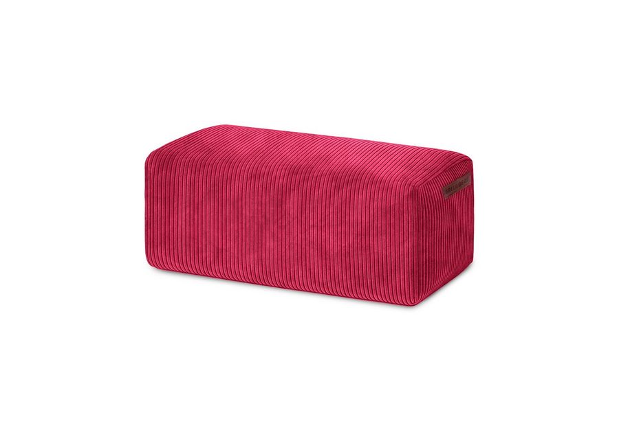 Green Bean Pouf Ottomane Cord (Indoor Sitzhocker Sitzkissen Fußhocker Relax-Sessel, Made in Germany), die ideale Ergänzung zum Sitzsack