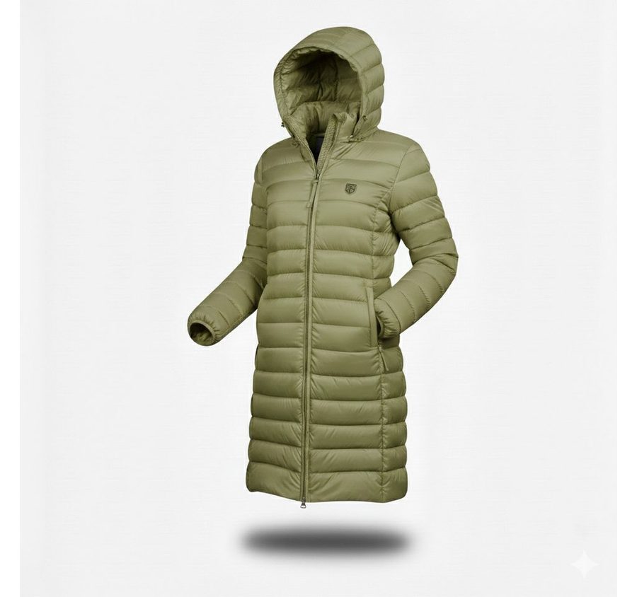 Geographical Norway Steppmantel Damen Outdoorjacke Regenjacke Frühling Leicht Lange