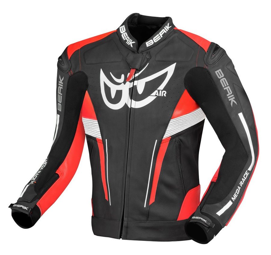 Berik Motorradjacke Air-B Motorrad Lederjacke Atmungsaktiv protektoren