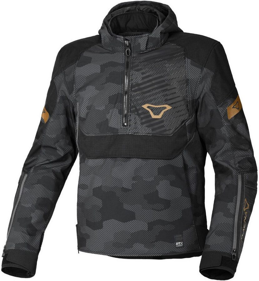Macna Motorradjacke Traffiq Camo wasserdichte Motorrad Textiljacke herausnehmbare Membrane,wasserdicht