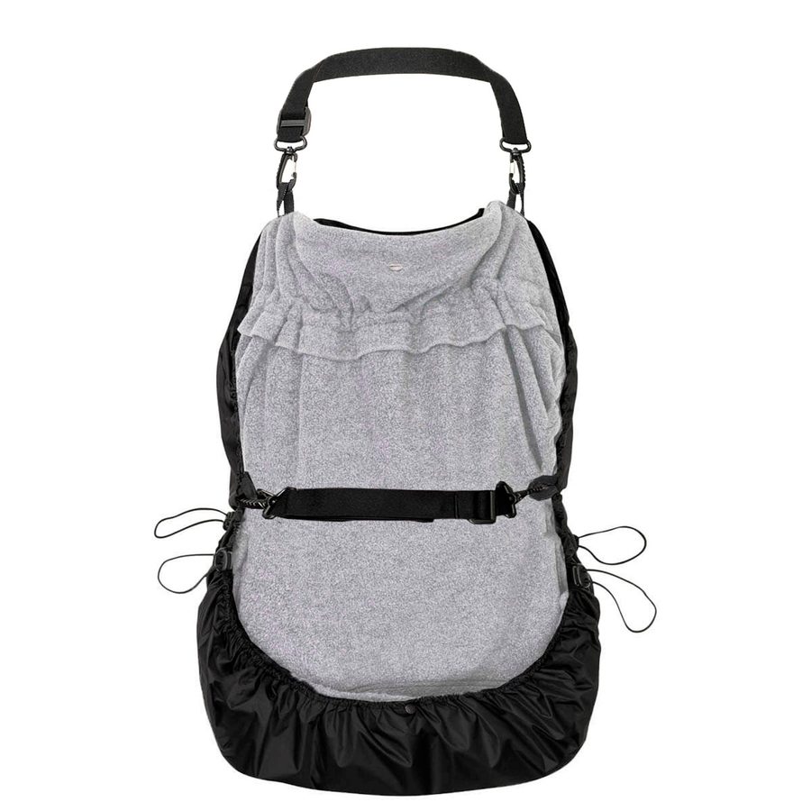 Hoppediz® Tragecover Fleece-Cover 3-in-1 mit Regenschutz, Schalkragen & Stulpen von Hoppediz