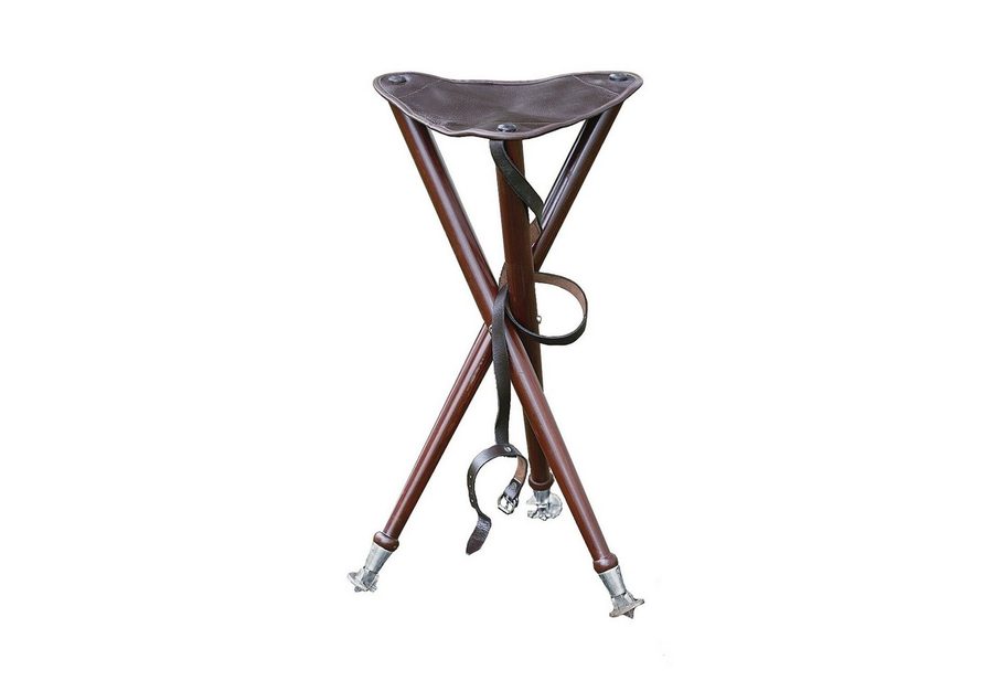 Parforce Tradition Campingstuhl Dreibein-Ansitzstuhl mit Metallspitzen
