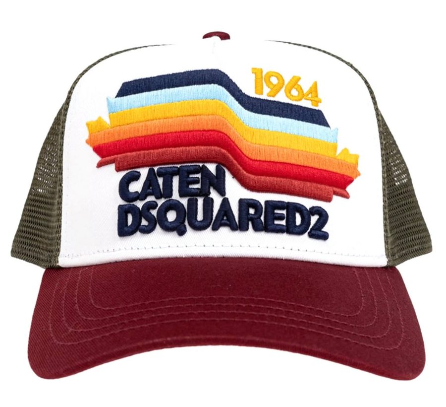 Dsquared2 Baseball Cap Basecap Trucker Cap Mesh Icon Mütze Basebalkappe Unisex Mesh-Einsätze an Seiten und Rückseite