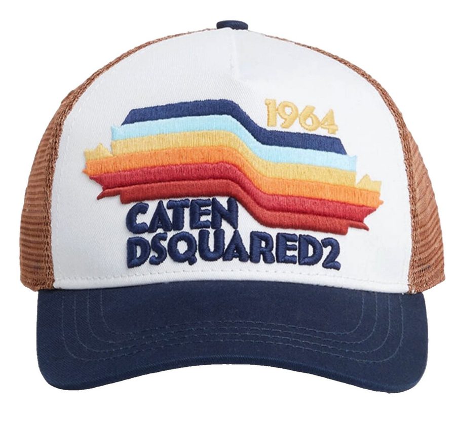 Dsquared2 Baseball Cap Basecap Trucker Cap Mesh Icon Mütze Basebalkappe Unisex Mesh-Einsätze an Seiten und Rückseite
