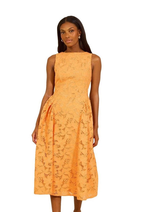 LIPSY Midikleid Lipsy ärmelloses Premium Ballkleid in Midilänge (1-tlg)