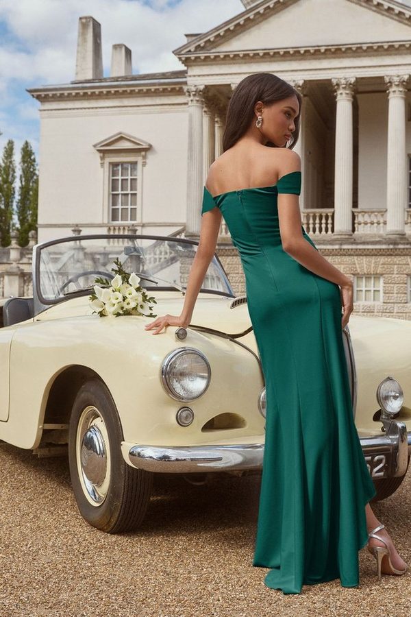 LIPSY Abendkleid Lipsy Bardot-Brautjungfernkleid, Regular (1-tlg)