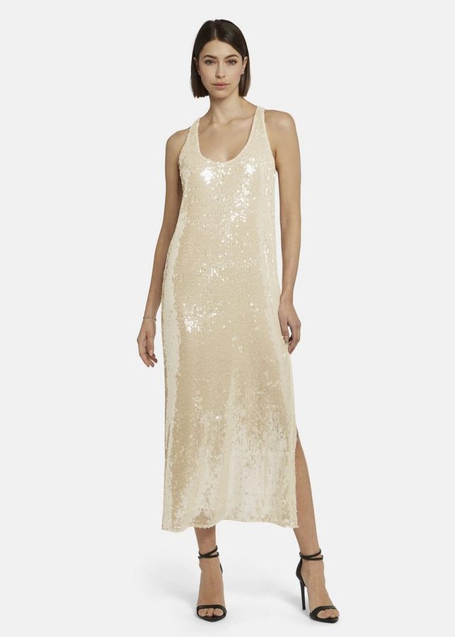 Nicowa Abendkleid GIOWIA (1-tlg) Gerade fallendes Paillettenkleid