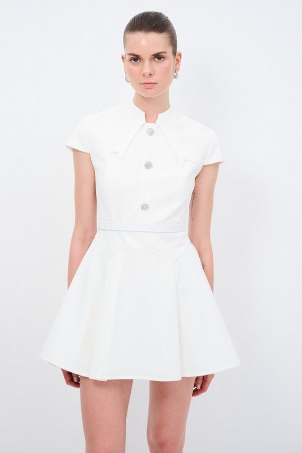 adL Abendkleid Mini-Spitzenkleid