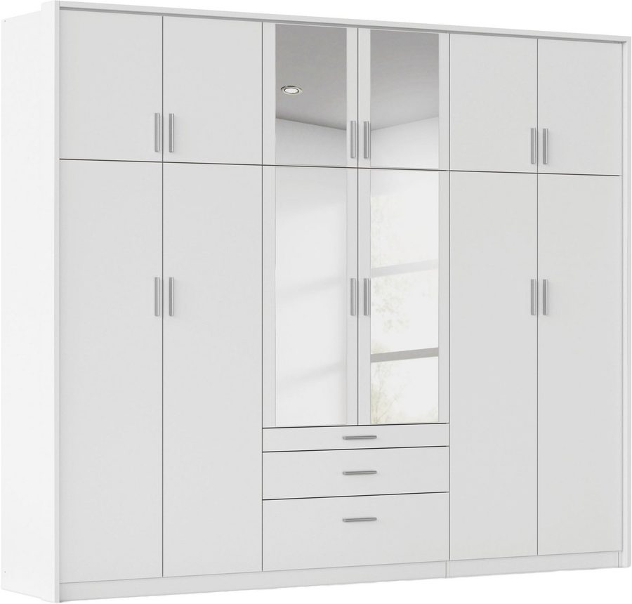 rauch Kleiderschrank Schrank Drehtürenschrank Garderobe Ankleide Schlafzimmer HILDESHEIM (Breiten: 185/275 cm, Höhe 231 cm) oberste Schublade mit praktischer Facheinteilung MADE IN GERMANY von Rauch