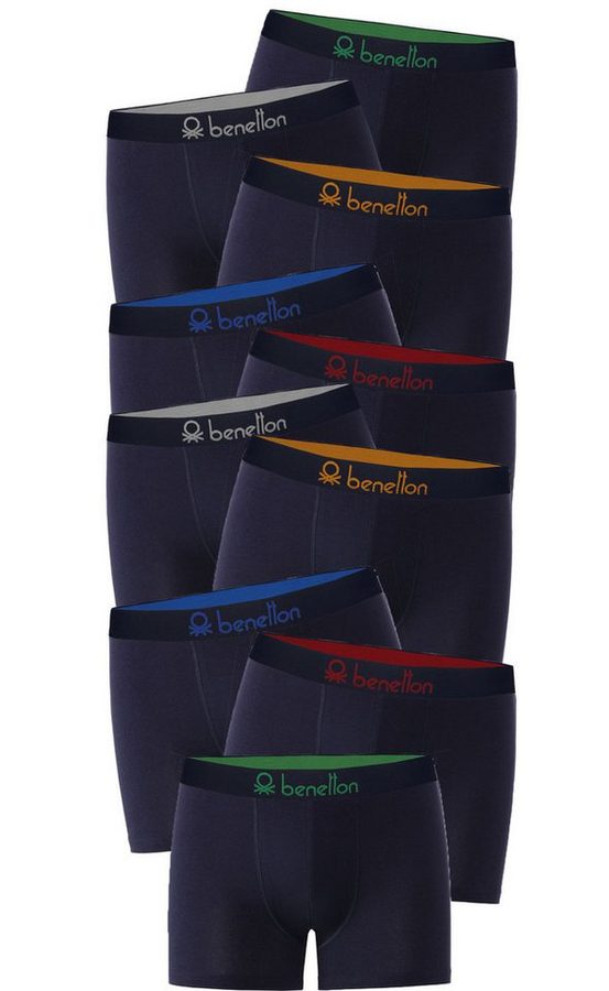 United Colors of Benetton Boxershorts (Packung, 10er Pack) mit Logo auf dem Taillenbund