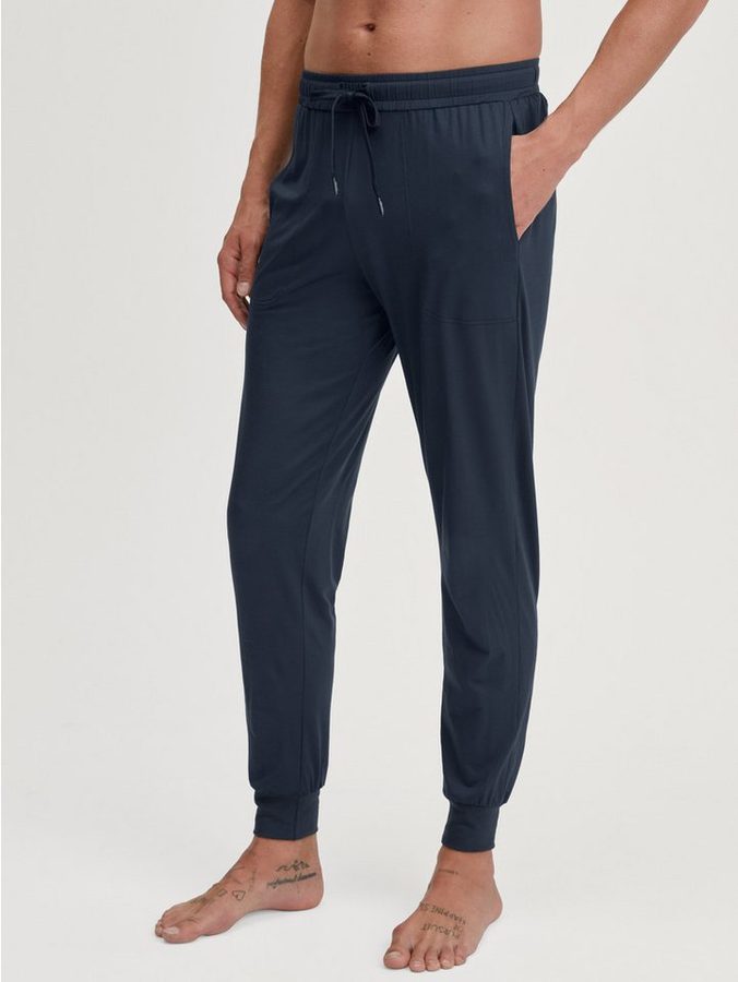 CALIDA Pyjamahose DSW Balancing Seitentaschen, Single Jersey Qualität, elastisch, weich