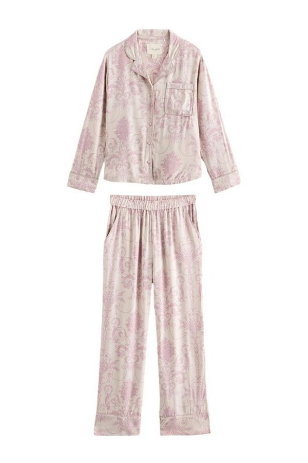 LAURA ASHLEY Pyjama Laura Ashley Josette Pyjama mit Knopfleiste (2 tlg)