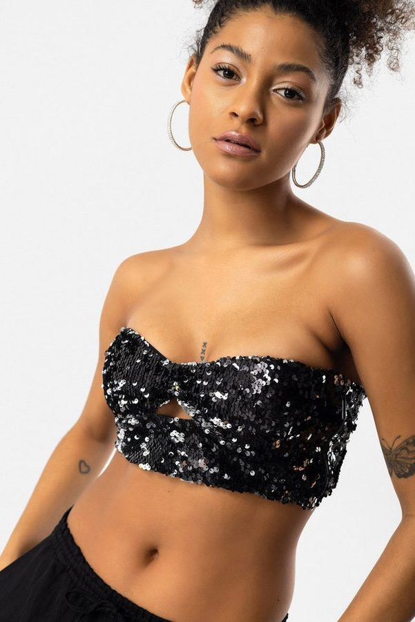 No Matter What Bandeau-BH Pailletten-Design