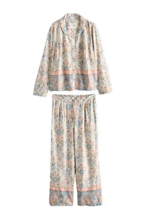 LAURA ASHLEY Pyjama Laura Ashley geknöpfter Semington Schlafanzug (2 tlg)