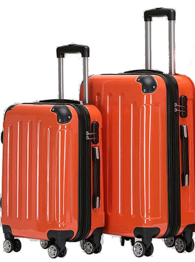 Beibye Kofferset 2-teilig 65 + 55 cm, 4 Doppel-Rollen, Dehnfalte, div. Farben
