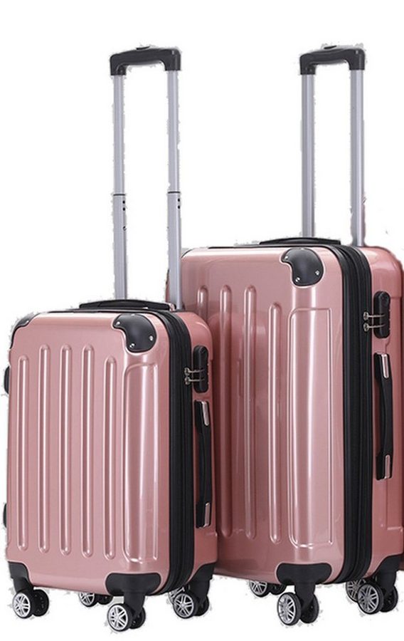 Beibye Kofferset 2-teilig 65 + 55 cm, 4 Doppel-Rollen, Dehnfalte, div. Farben