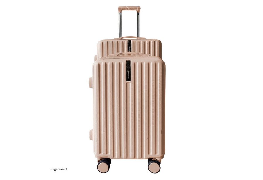 NTK-Collection Kofferset Kofferset Leandra 2-teilig, 4 Rollen, (Set, 2 Koffer), Hartschalenkoffer mit Rollen Teleskopgriff Zahlenschloss