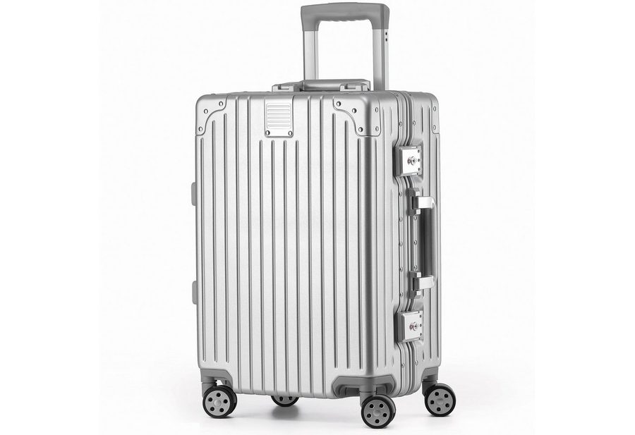 KOFA Handgepäckkoffer ZURICH, 55cm Alu-Rahmen & Polycarbonat-Hartschale, 4 Rollen, TSA Schloss