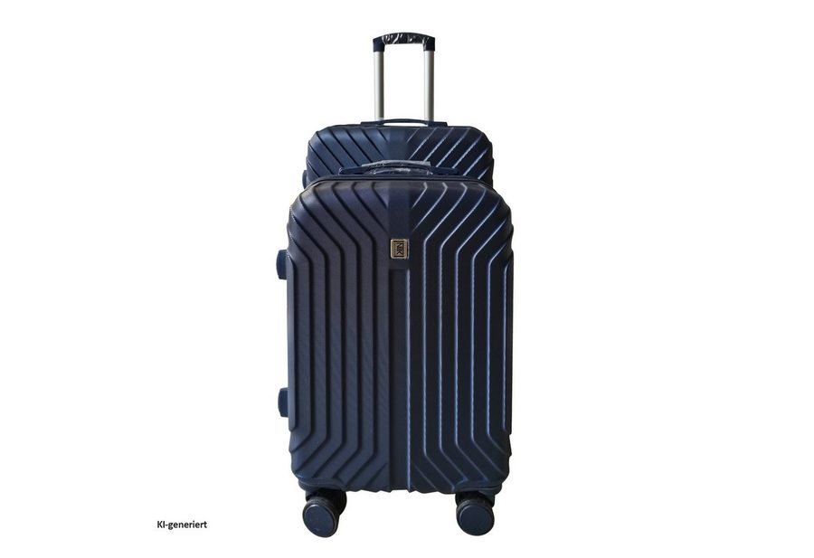 NTK-Collection Kofferset Kofferset Mabell 2-teilig, 4 Rollen, (Set, 2 Koffer), Hartschalenkoffer mit Rollen Teleskopgriff Zahlenschloss