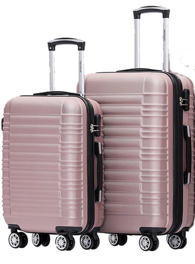 Beibye Kofferset - Set 2-teilig 65 + 55 cm, 4 Doppel-Rollen, Dehnfalte, div. Farben