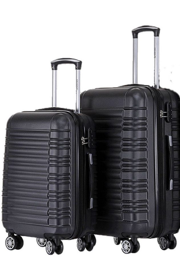 Beibye Kofferset - Set 2-teilig 65 + 55 cm, 4 Doppel-Rollen, Dehnfalte, div. Farben