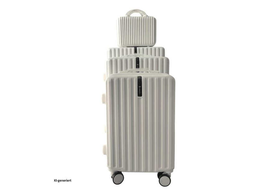NTK-Collection Kofferset Kofferset Leandra 4-teilig, 4 Rollen, (Set, 4 Koffer), Hartschalenkoffer mit Rollen Teleskopgriff Zahlenschloss