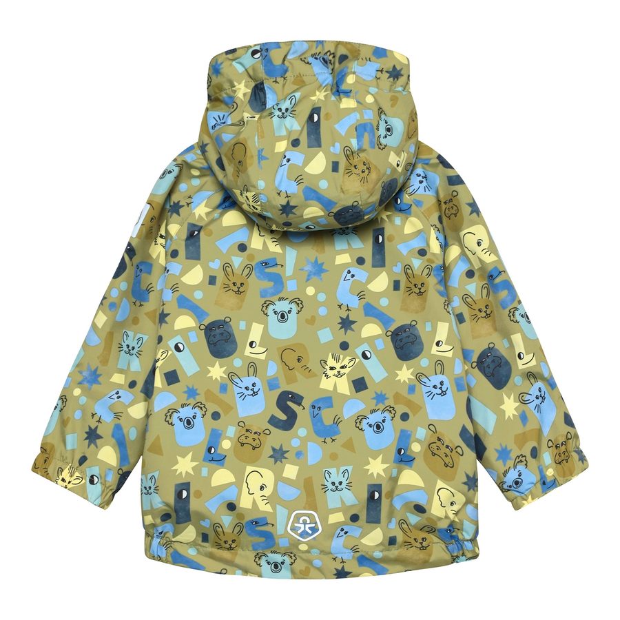 Colorkids Regenjacke mit abnehmbarer Kapuze Tiere Buchstaben von Colorkids