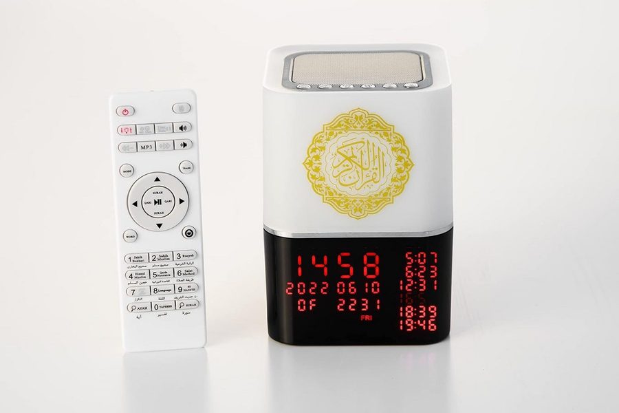 hausleben Tischuhr Kaaba Azan Uhr Koranübersetzung Koran-Audio in HD-Qualität